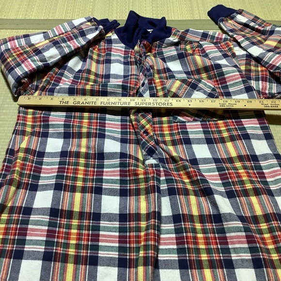 Plaid Long Sleeve Flannel Night Dress - Picture 3 of 6